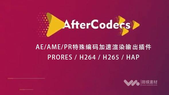 AE/PR/AME插件-特殊编码加速渲染输出插件AfterCodecs 1.9中文版 -MAC&WIN版本