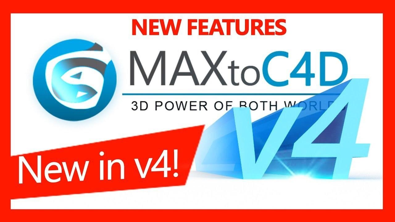 3D Max模型导入C4D插件 MAXtoC4D v4.8 Win版