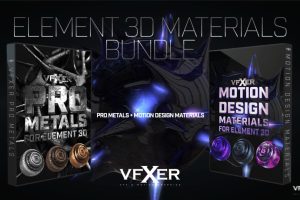 E3D超强材质包_金属材质+运动设计_VFXER – Element 3D Materials Bundle
